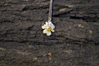 Dainty Chamomile Necklace: Sterling Silver with Real Flower (Minimalist Pendant)