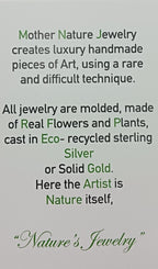 Dainty Pressed Flower Necklace - Vintage Sterling Silver Pendant