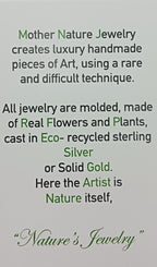 Dainty Pressed Flower Necklace - Vintage Sterling Silver Pendant