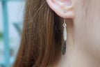 Olive Leaf Earrings: Nature-Inspired Two Tone Jewelry (Sterling Silver)