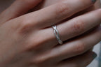 Silver Olive Branch Ring, Sterling Silver Band, Adjustable Fit Ring, Twig Ring, Handmade Jewelry for Women, Silver Ring Gift, Gift for Her