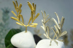 Olive Branch Tree Sculpture, Gold-Plated or Silver-Plated Brass, Home Decor, Decorative Sculpture, Greek-Style Decoration