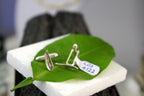 Gold-Plated Brass Jewelry, Gold Cufflinks, Silver Cufflinks, Wedding Gift for Men