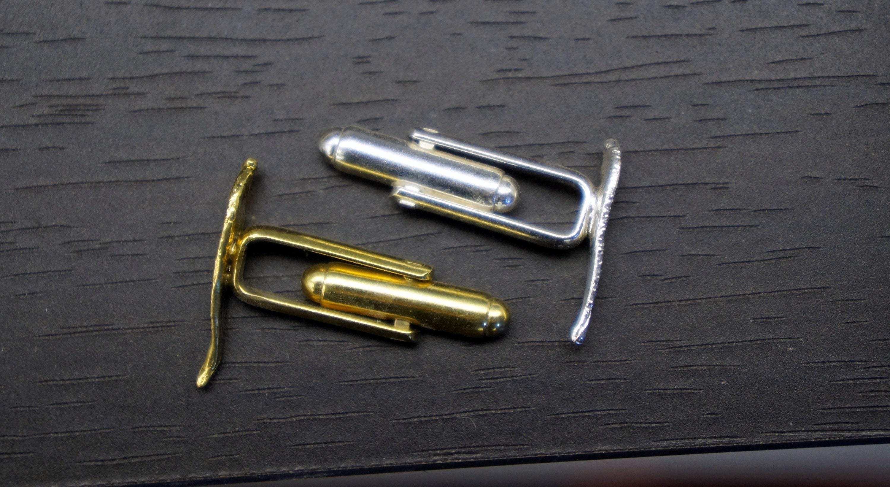 Gold-Plated Brass Jewelry, Gold Cufflinks, Silver Cufflinks, Wedding Gift for Men