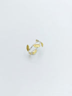 Gold Olive Branch Ring, Gold-Plated Sterling Silver Jewelry, Gold Band, Handmade Jewelry, Gift for Her, Birthday Gift, Jewelry for Women