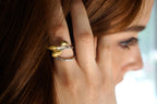 Adjustable Leaf Ring - Handmade Olive Branch Sterling Silver