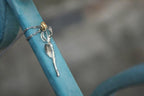 Sterling Silver Olive Branch Necklace: Real Flower Pendant