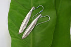 Olive Leaf Earrings: Minimalist Sterling Silver or Gold Plated