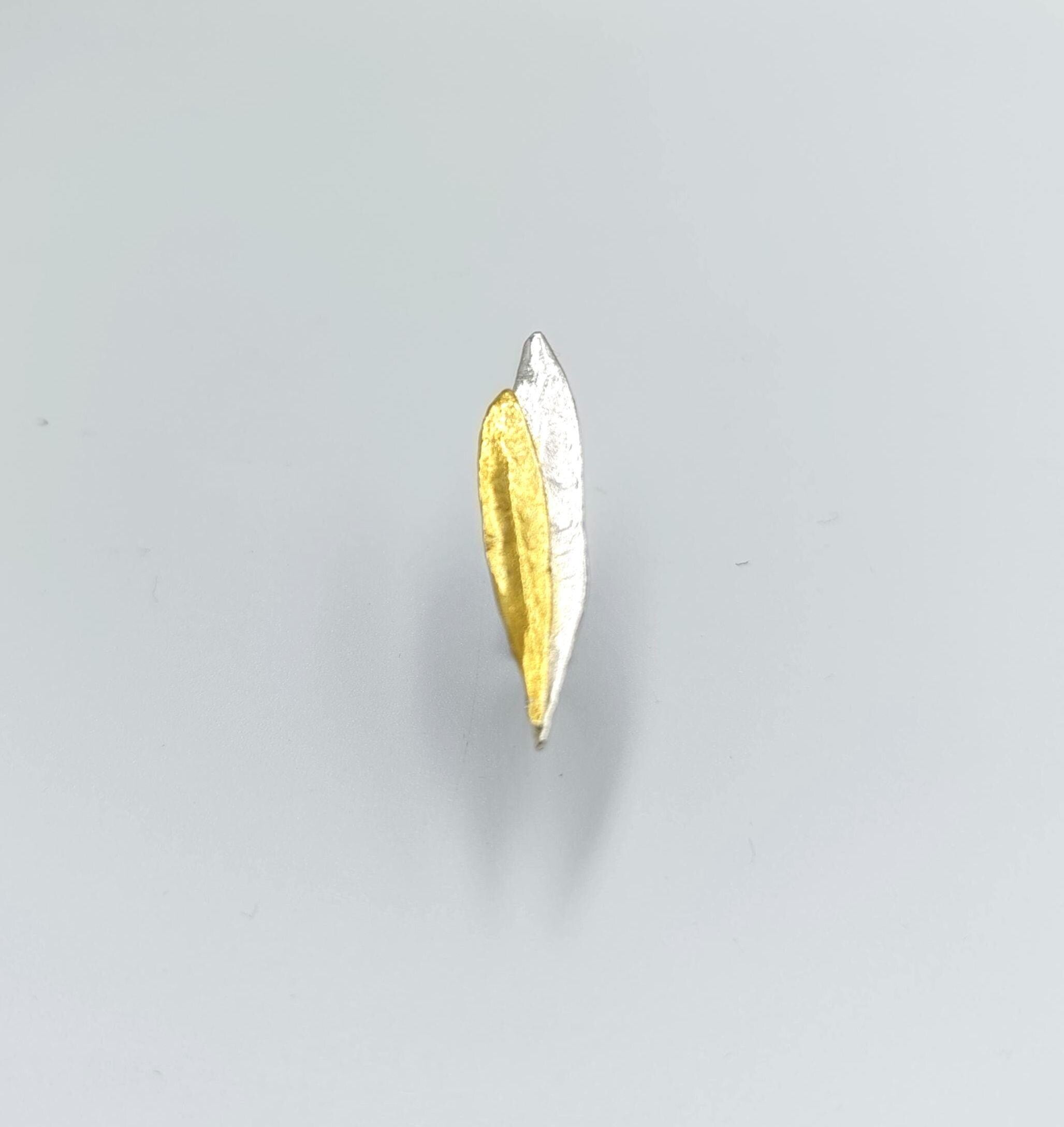 Sterling Silver Olive Leaf Ring - Wide Band, Nature Inspired