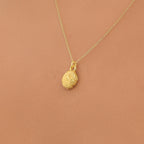 Tiny Urchin Pendant Necklace: 18k Gold-Plated Brass, Nature Inspired