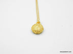 Tiny Urchin Necklace - Gold Plated Pendant with Eco Friendly Craftsmanship