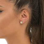 Tiny Sea Urchin Stud Earrings: Minimalist Ocean-Inspired Silver