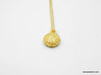 Tiny Urchin Pendant Necklace: 18k Gold-Plated Brass, Nature Inspired