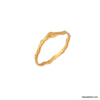 Gold Cypress Ring, Gold-Plated Sterling Silver Branch Ring, Gift for Her, Birthday Gift for Women, Handmade Jewelry, Promise Ring