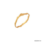 Gold Cypress Ring, Gold-Plated Sterling Silver Branch Ring, Gift for Her, Birthday Gift for Women, Handmade Jewelry, Promise Ring