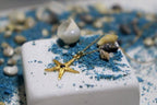 Starfish Pendant Necklace: Coastal Charm Jewelry (Gold Plated, Zircon Accent)