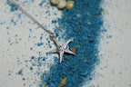 Starfish Gold plated Recycled Brass Necklace: Beach Inspired, Five Elements Pendant