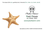 Gold Starfish Bracelet, Two-Tone Silver and Gold, Nature Inspired Jewelry Gift for Women