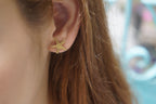 Starfish Stud Earrings: Ocean Inspired Jewelry (Gold Plated)