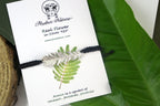 Acacia Leaf Bracelet: Adjustable Cord, Natural Botanical Jewelry