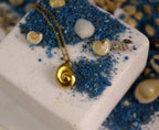 Gold Sea Shell Necklace, Gold-Plated Sterling Silver Jewelry, Gold Pendant, Gift for Her, Birthday Gift for Women, Handmade Jewelry