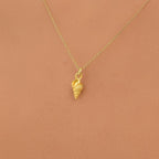 Dainty Sea Shell Pendant Necklace - Minimal Natural Jewelry
