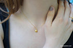 Solid Gold Sea Shell Necklace, Handmade Minimalist Nature Jewelry, Dainty Beach Pendant, Gift for Longevity & Summer, Real Gold (9K-18K)