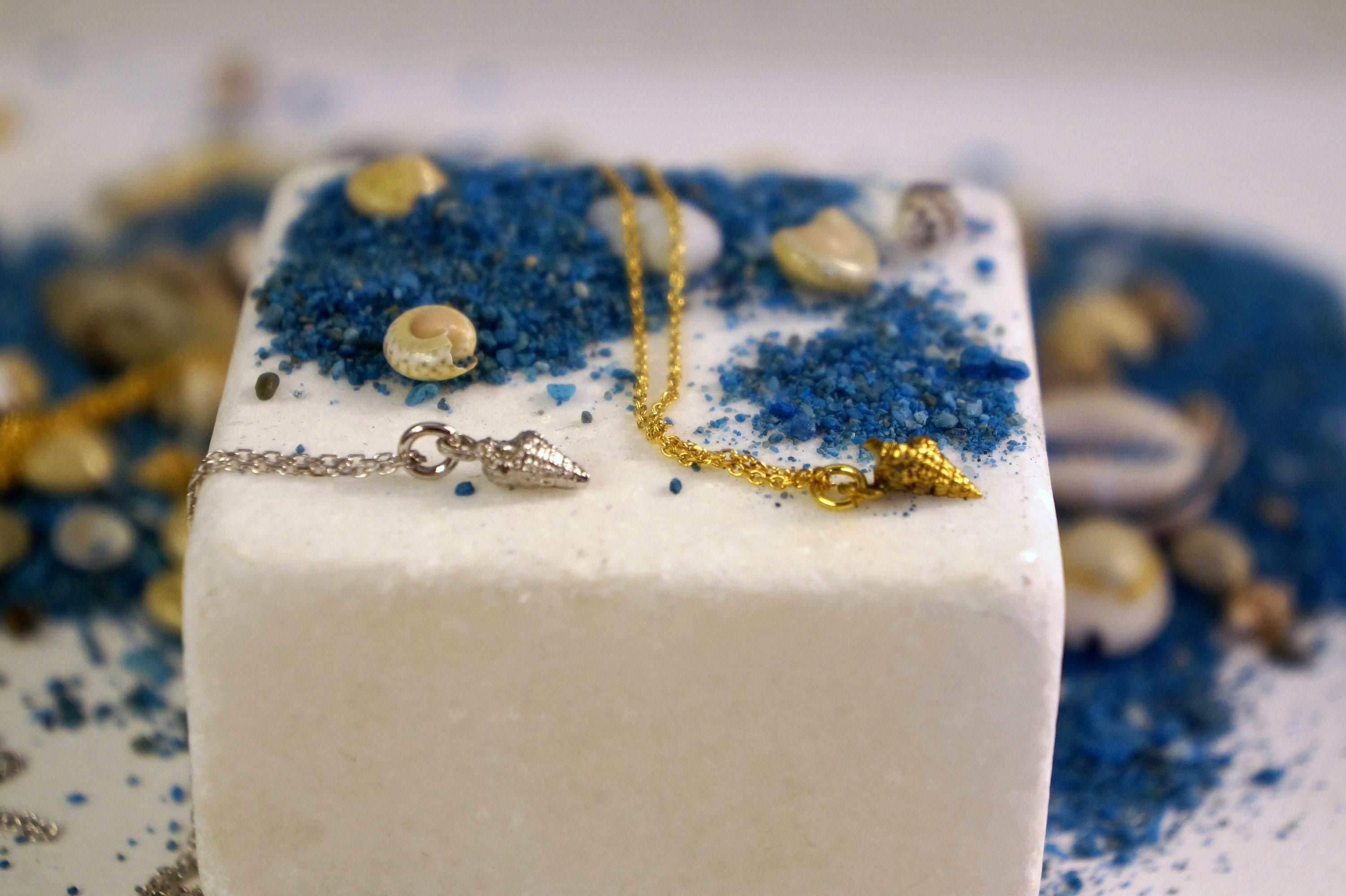 Tiny Sea Shell Necklace: Summer Inspired Jewelry (Sterling Silver)