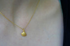 Silver Sea Shell Necklace, Gold-Plated Sterling Silver Pendant, Handmade Jewelry, Gift for Her, Birthday Gift for Women, Minimalist Jewelry