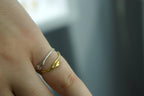 Real Jasmine Branch Ring, Handmade Minimalist Jewelry, Organic Forest Band, Gift for Luck & Spirituality, Sterling Silver 925