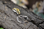 Real Jasmine Branch Ring, Handmade Minimalist Jewelry, Organic Forest Band, Gift for Luck & Spirituality, Sterling Silver 925