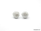 Real Sea Urchin Earrings, Handmade Minimalist Jewelry, Organic Tree Studs, Gift for Luck & Health, Eco Sustainable Sterling Silver 925