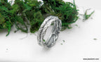Real Tree Bark Silver Ring, Handmade Nature Jewelry, Organic Tree Band, Gift for Health & Longevity, Eco Sustainable Sterling Silver 925