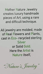 Twig Leaf Ring, Adjustable Sterling Silver with Gold Plating, Nature-Inspired Jewelry Gift