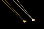 Minimalist Tiny Real Sea Shell, chain necklace 14 Gold on sterling silver. Summer Pendant Necklace from Mother Nature Jewelry.