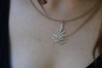 Real Juniper Branch Necklace, Handmade Nature Jewelry, Organic Forest Pendant, Gift for Victory & Health, Sterling Silver 925