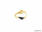 Real Jasmine & Juniper Branch Gold Ring, Handmade Minimalist Jewelry, Organic Forest Band, Gift for Longevity, Sterling Silver 925