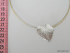 Real Ivy Leaf Necklace, Handmade Nature Jewelry, Heart-Shaped Organic Pendant, Gift for Health & Luck, Sterling Silver 925