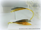 Real Olive Leaves Bracelet, Handmade Nature Jewelry, Two-Tone Organic Cuff, Gift for Health & Longevity, Eco Sustainable Sterling Silver 925