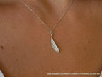 Real Olive Leaf Pendant, Handmade Minimalist Jewelry, Organic Tree Necklace, Boho Gift for Luck & Success, Sustainable Sterling Silver 925