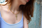 Silver Fern Leaf Necklace, Handmade Nature Jewelry, Organic Boho Pendant, Gift for Vitality & Success, Gold or Sterling Silver 925