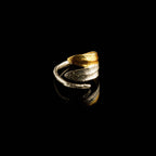 Real Olive Leaf Ring, Gold Plated Sterling Silver 925 Jewelry, Olive Branch Band, Handmade Minimalist Jewelry Gift, Birthday Gift for Women
