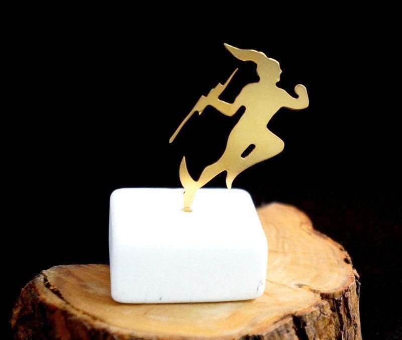 Greek God Hermes Statue, Gold Bronze Mini Figurine (5x5x2 cm)