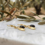 Olive plant Earrings gift for her.Sterling recycled silver 925,Handmade Nature Jewelry. Peace, protection and fertility in a wearable form