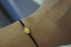 Real Rose Leaf Bracelet, Handmade Minimalist Jewelry, Dainty Organic Charm, Gift for Passion & Health, Gold or Sterling Silver 925