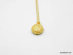 Tiny Urchin Pendant Necklace: 18k Gold Plated Recycled Brass