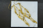 Real Jasmine Branch Earrings, Handmade Nature Jewelry, Organic Statement Dangles, Eco Gift for Purity & Luck, Gold or Sterling Silver 925