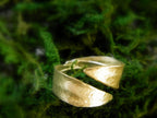 Silver Olive Leaf Ring, Gold-Plated Sterling Silver Jewelry, Double Leaf Ring, Handmade Minimalist Jewelry Gift, Birthday Gift for Women