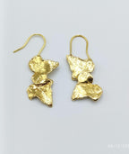 Real Ivy Leaf Earrings, Handmade Nature Jewelry, Organic Forest Studs or Dangles, Gift for Luck & Prosperity, Sterling Silver 925