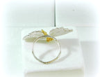 Real Butterfly Silver Ring, Handmade Nature Jewelry, Organic Statement Band, Gift for Health & Freedom, Gold and Sterling Silver 925
